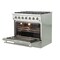 Forno Galiano Gold Professional 36In. Freestanding Gas Range FFSGS6244-36 - alternate 4